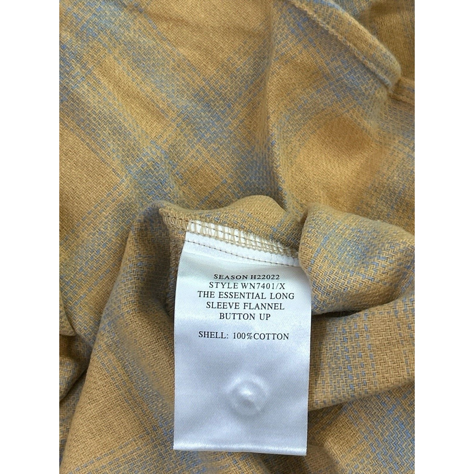 Wildfang Essential Flannel Shirt Small Camel Mauve Plaid Button Up Shirt Nwt — image 5 of 5
